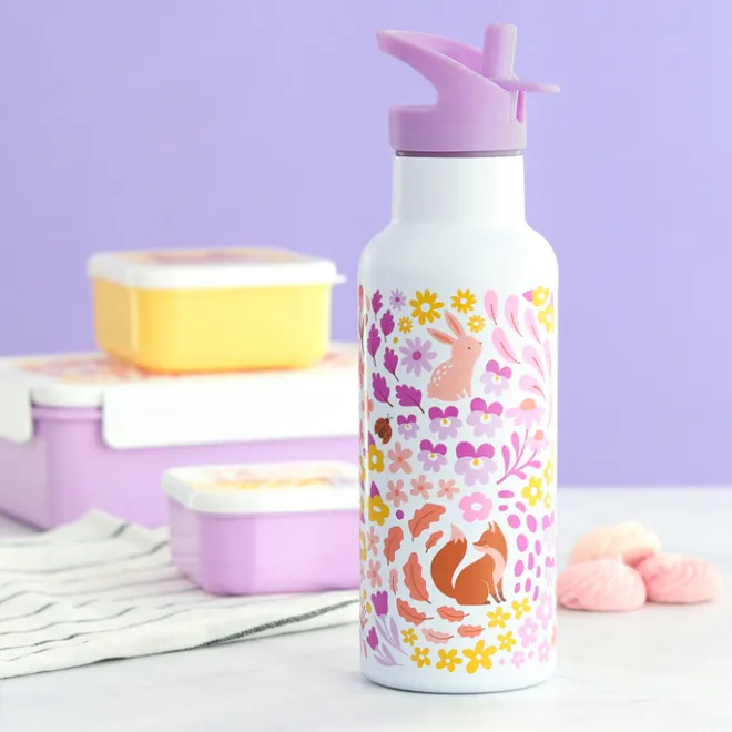 Discount A Little Lovely Company Alex Water Bottle XL flower garden