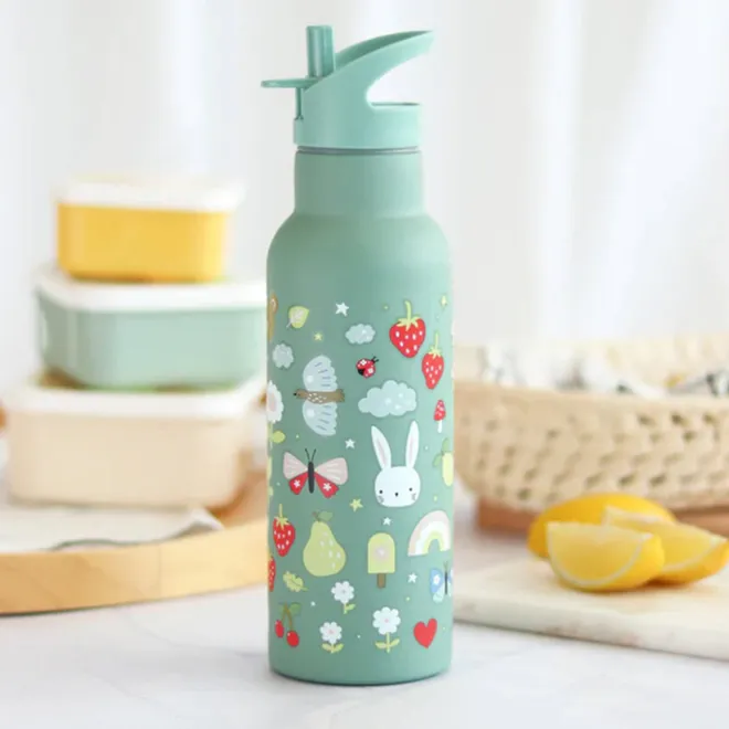 New A Little Lovely Company Alex Water Bottle XL joy