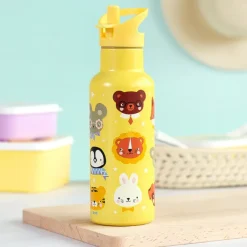 Sale A Little Lovely Company Alex Water Bottle XL animal friends