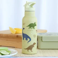 Sale A Little Lovely Company Alex Water Bottle XL dinosaurs