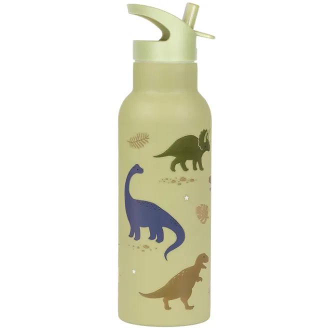 Sale A Little Lovely Company Alex Water Bottle XL dinosaurs