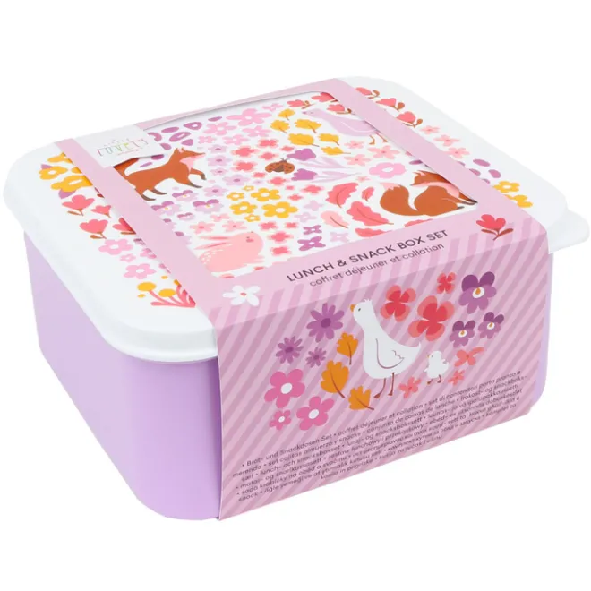 Sale A Little Lovely Company Charlie Lunch & Snack Box flower garden