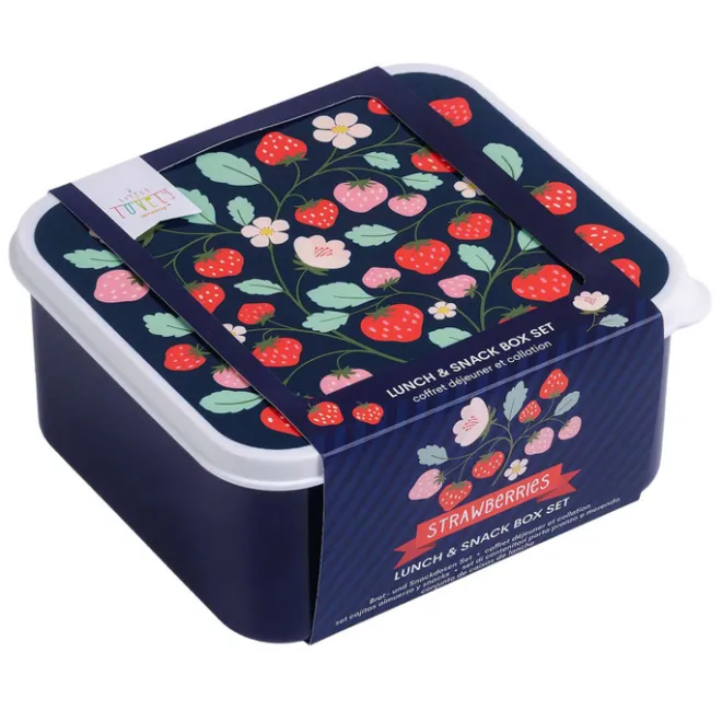 Best A Little Lovely Company Charlie Lunch & Snack Box strawberries