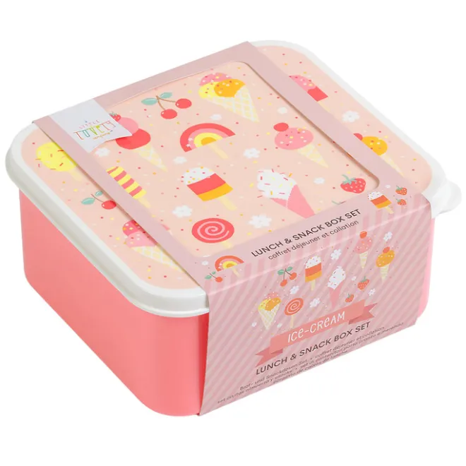 Sale A Little Lovely Company Charlie Lunch & Snack Box ice-cream