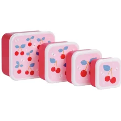 Sale A Little Lovely Company Charlie Lunch & Snack Box cherries