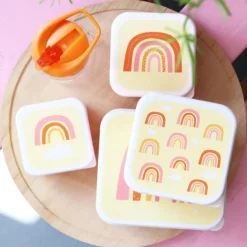 Discount A Little Lovely Company Charlie Lunch & Snack Box rainbows