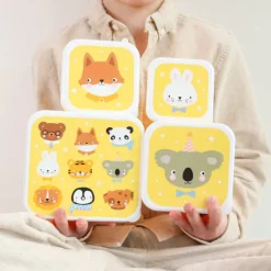 Hot A Little Lovely Company Charlie Lunch & Snack Box animal friends