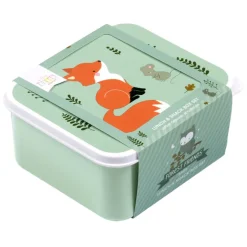Hot A Little Lovely Company Charlie Lunch & Snack Box forest friends - sage