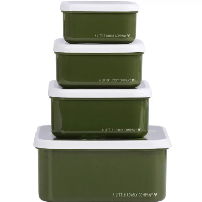A Little Lovely Company Charlie Lunch & Snack Box crocodiles