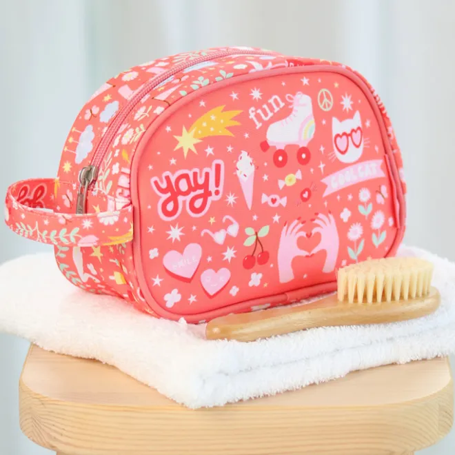 New A Little Lovely Company Jules Toiletry Bag fun
