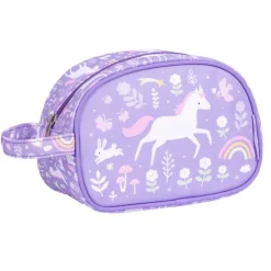 New A Little Lovely Company Jules Toiletry Bag unicorn dreams