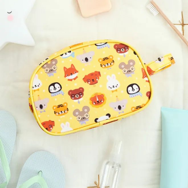 Outlet A Little Lovely Company Jules Toiletry Bag animal friends