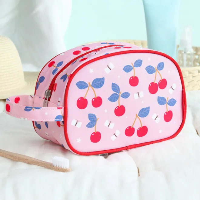 Clearance A Little Lovely Company Jules Toiletry Bag cherries