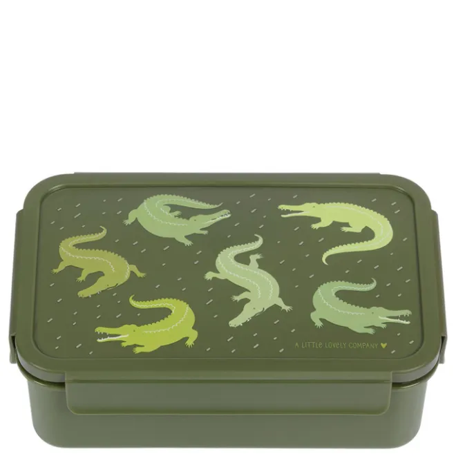 Clearance A Little Lovely Company Robin Bento Lunchbox crocodiles