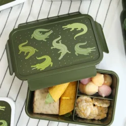 Clearance A Little Lovely Company Robin Bento Lunchbox crocodiles