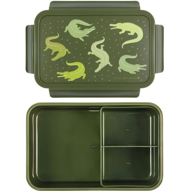 Clearance A Little Lovely Company Robin Bento Lunchbox crocodiles