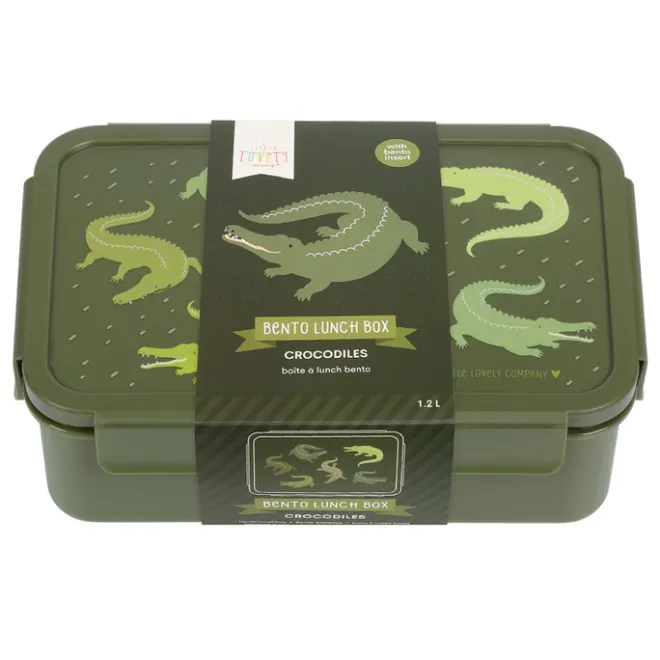 Clearance A Little Lovely Company Robin Bento Lunchbox crocodiles