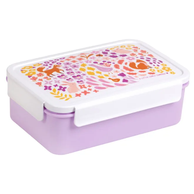 A Little Lovely Company Robin Bento Lunchbox flower garden
