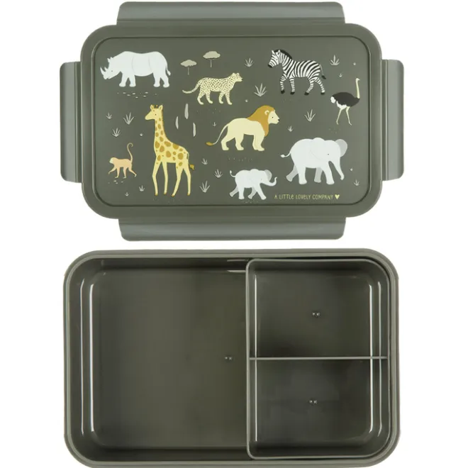 Discount A Little Lovely Company Robin Bento Lunchbox savanna