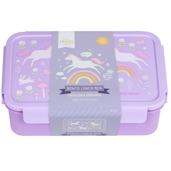 Clearance A Little Lovely Company Robin Bento Lunchbox unicorn dreams