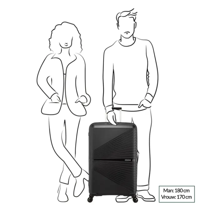 Hot American Tourister Airconic Spinner 77 onyx black