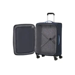 New American Tourister Cloudrider Spinner M Expandable TSA sky navy