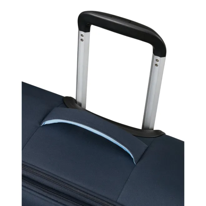 New American Tourister Cloudrider Spinner M Expandable TSA sky navy