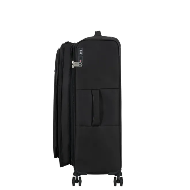 Best American Tourister Cloudrider Spinner L Expandable TSA jet black