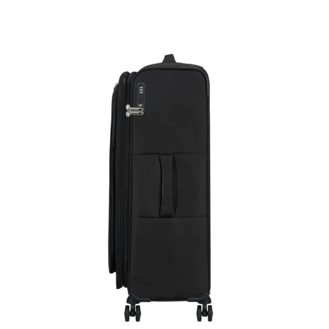 Best American Tourister Cloudrider Spinner L Expandable TSA jet black