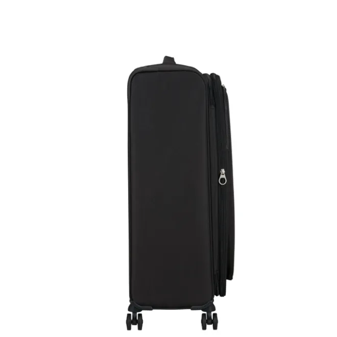 Best American Tourister Cloudrider Spinner L Expandable TSA jet black