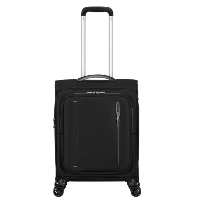 Best American Tourister Cloudrider Spinner S Expandable TSA jet black
