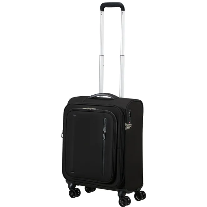 Best American Tourister Cloudrider Spinner S Expandable TSA jet black