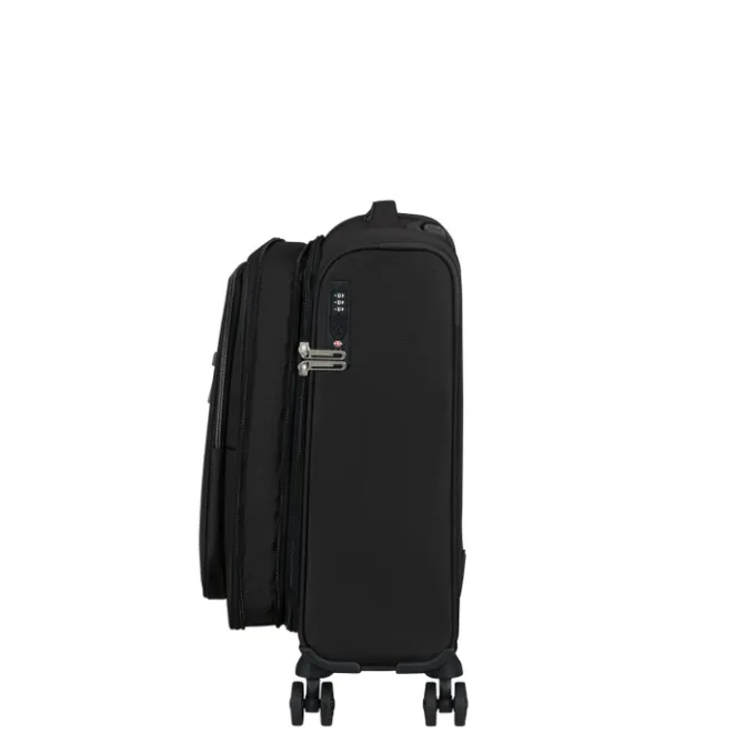 Best American Tourister Cloudrider Spinner S Expandable TSA jet black