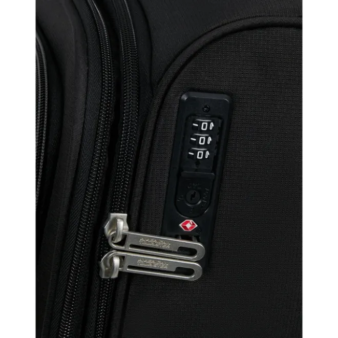 Best American Tourister Cloudrider Spinner S Expandable TSA jet black