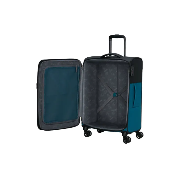 Clearance American Tourister Daring Dash Spinner M EXP black/blue