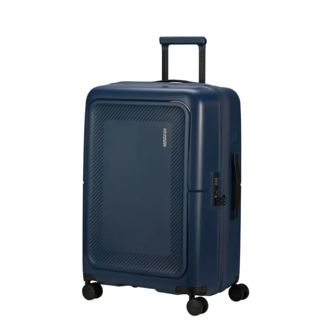 New American Tourister Dashpop Spinner 67 Exp midnight blue