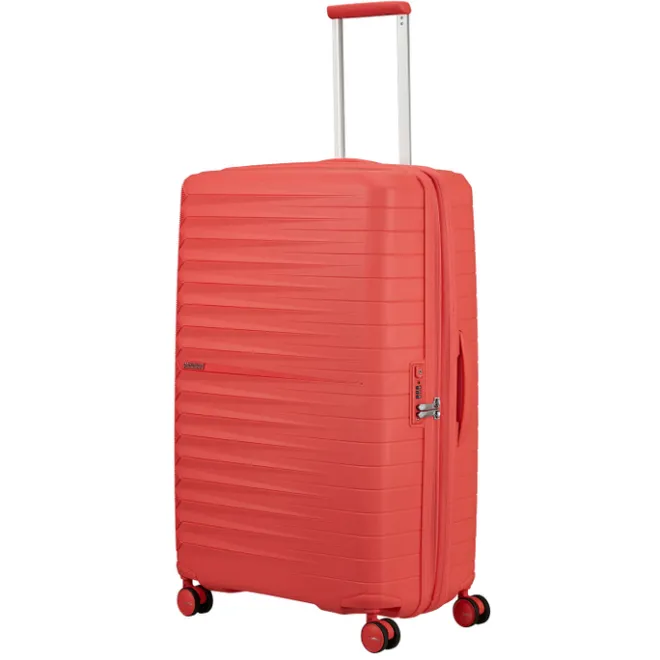 Sale American Tourister FastForward Spinner 78/29 TSA Exp sunset coral
