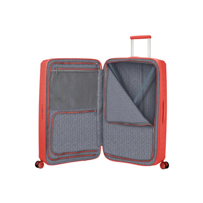 Sale American Tourister FastForward Spinner 78/29 TSA Exp sunset coral