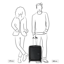 Discount American Tourister Flashline Spin. 55/20 Frontloader Cabin Trolley sky silver