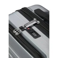 Discount American Tourister Flashline Spin. 55/20 Frontloader Cabin Trolley sky silver