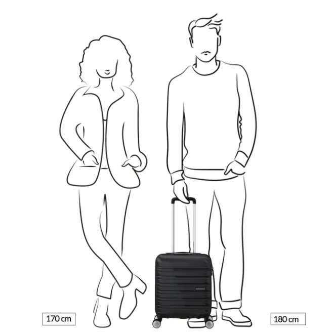 Outlet American Tourister Flashline Spinner Underseater shadow black