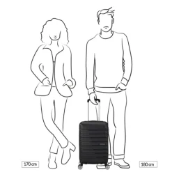 Clearance American Tourister Flashline Spin. 55/25 Cabin Trolley shadow black