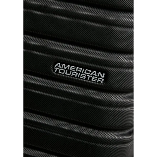 Clearance American Tourister Flashline Spin. 55/25 Cabin Trolley shadow black