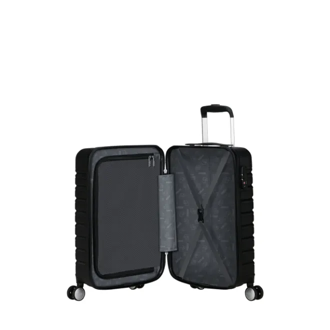 Clearance American Tourister Flashline Spin. 55/25 Cabin Trolley shadow black