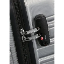 Outlet American Tourister Flashline Spin. 55/25 Cabin Trolley sky silver