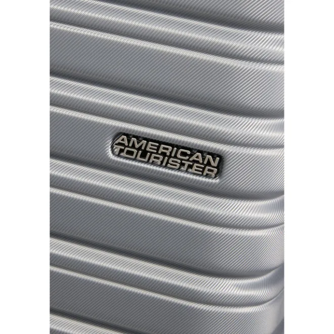 Outlet American Tourister Flashline Spin. 55/25 Cabin Trolley sky silver