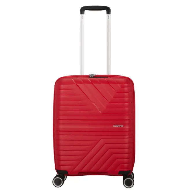 Online American Tourister Flytwist Spinner Cabin Trolley 55 cm Exp. true red