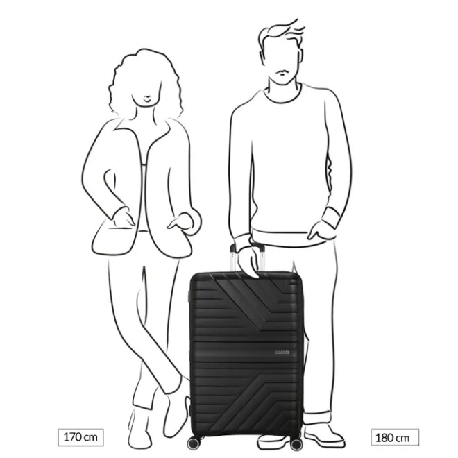 Best American Tourister Flytwist Spinner 78/29 TSA Expandable shadow black