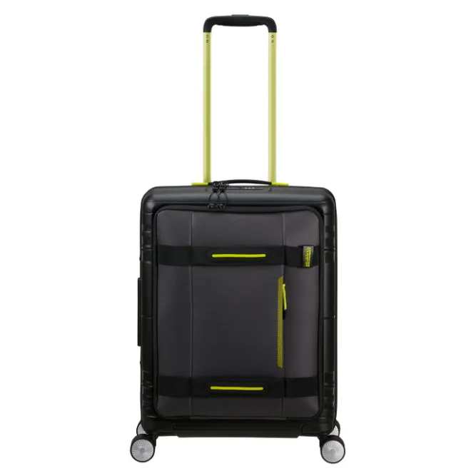 Online American Tourister Hello Cabin Spinner 55 EXP Coated black/lime