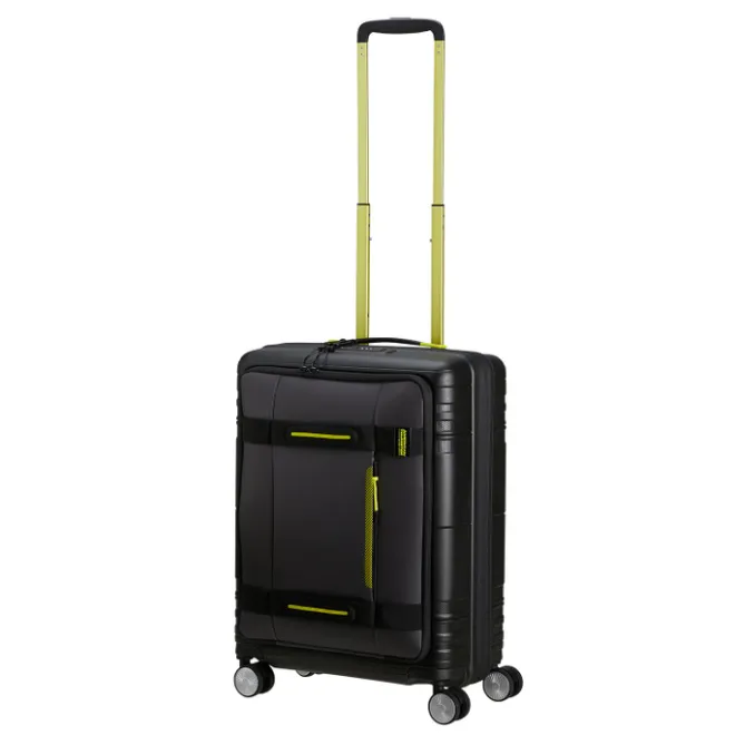Online American Tourister Hello Cabin Spinner 55 EXP Coated black/lime